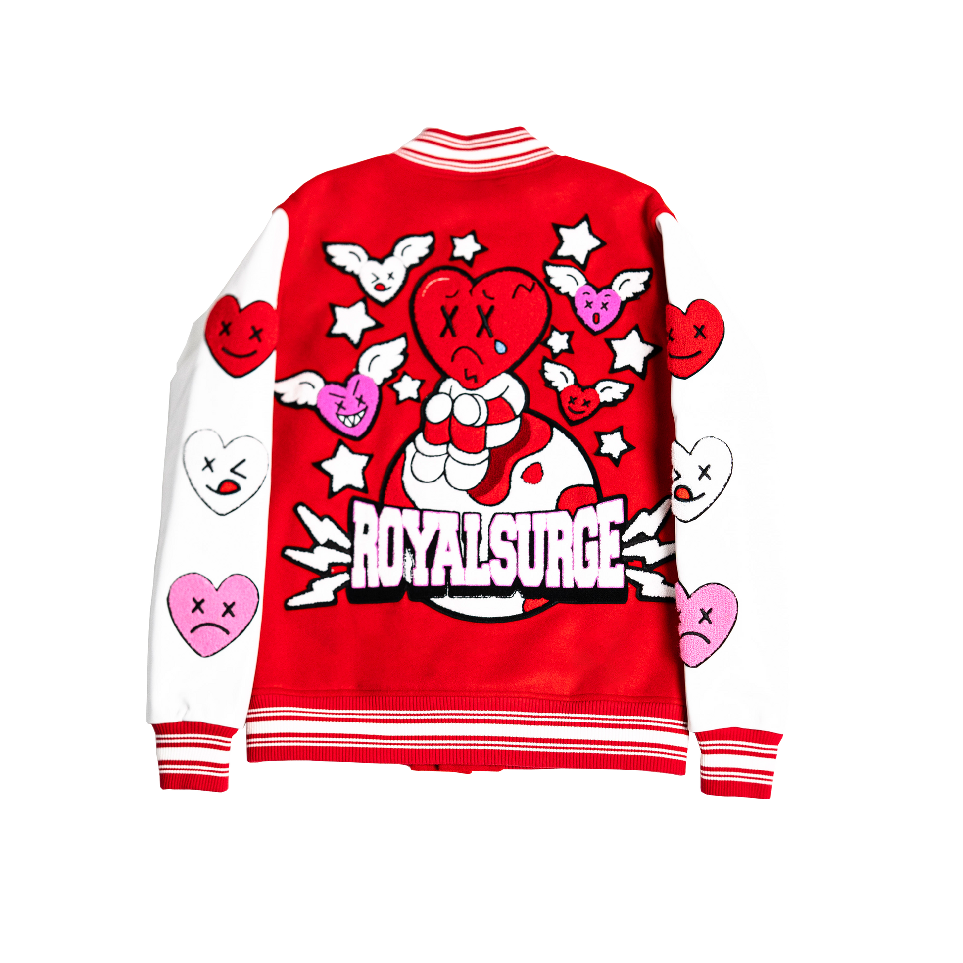 Emotions varsity jacket (Red) - Royal Surge